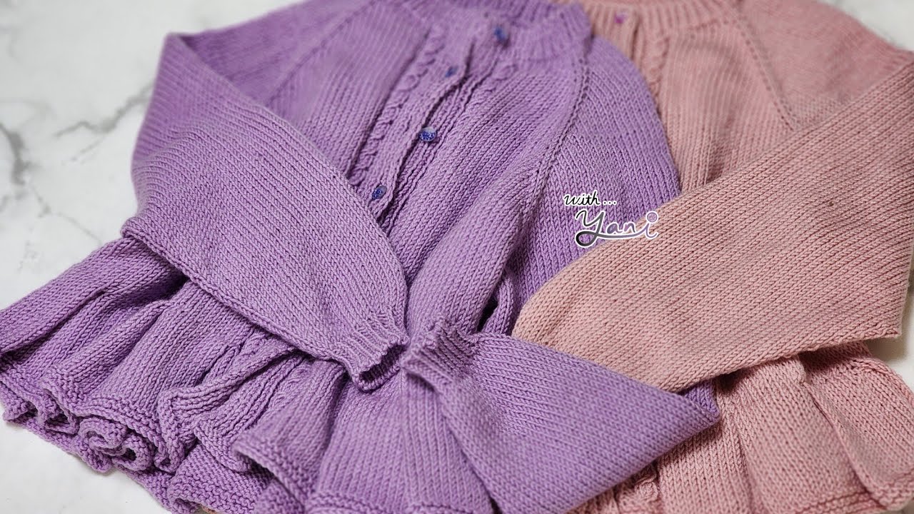 봄봄 #플릿츠_가디건 part.1/ #Top-down_cardigan/ #대바늘_가디건/ #탑다운_가디건/ #with_yani/야니와함께