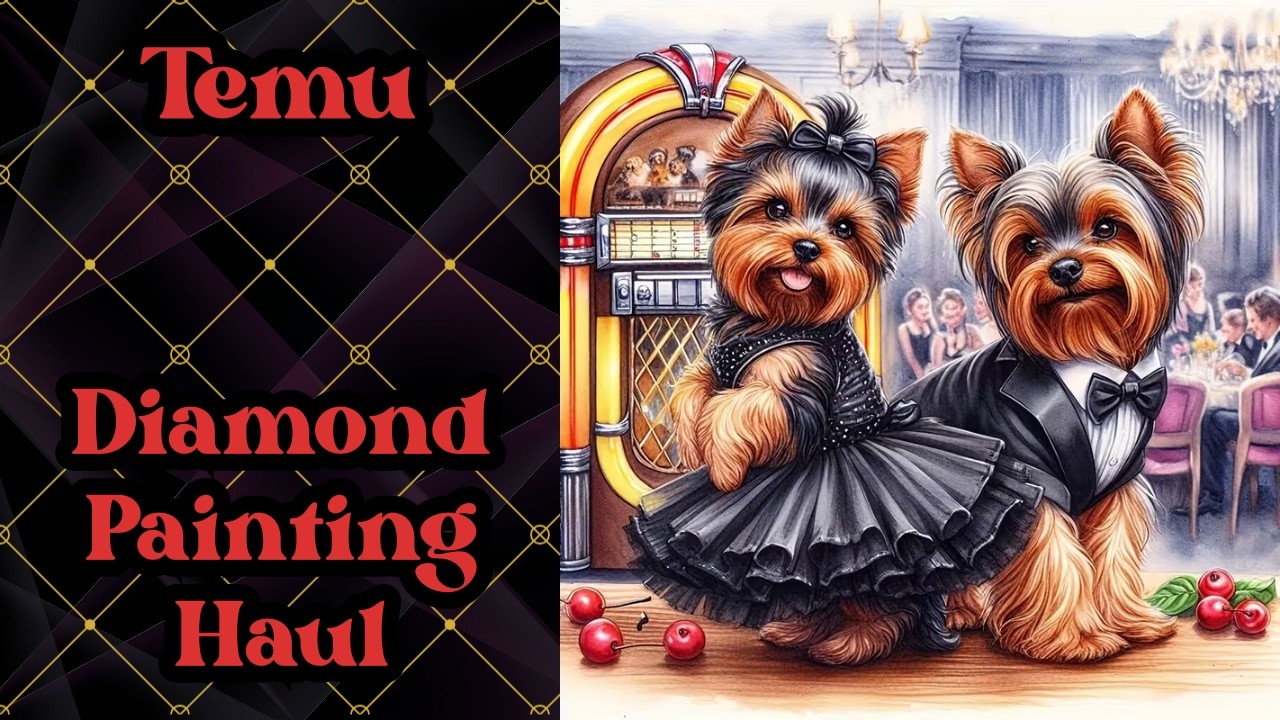 **TEMU** Diamond Painting Haul - Large Canvas - Diamond Art Craft Unboxing 112