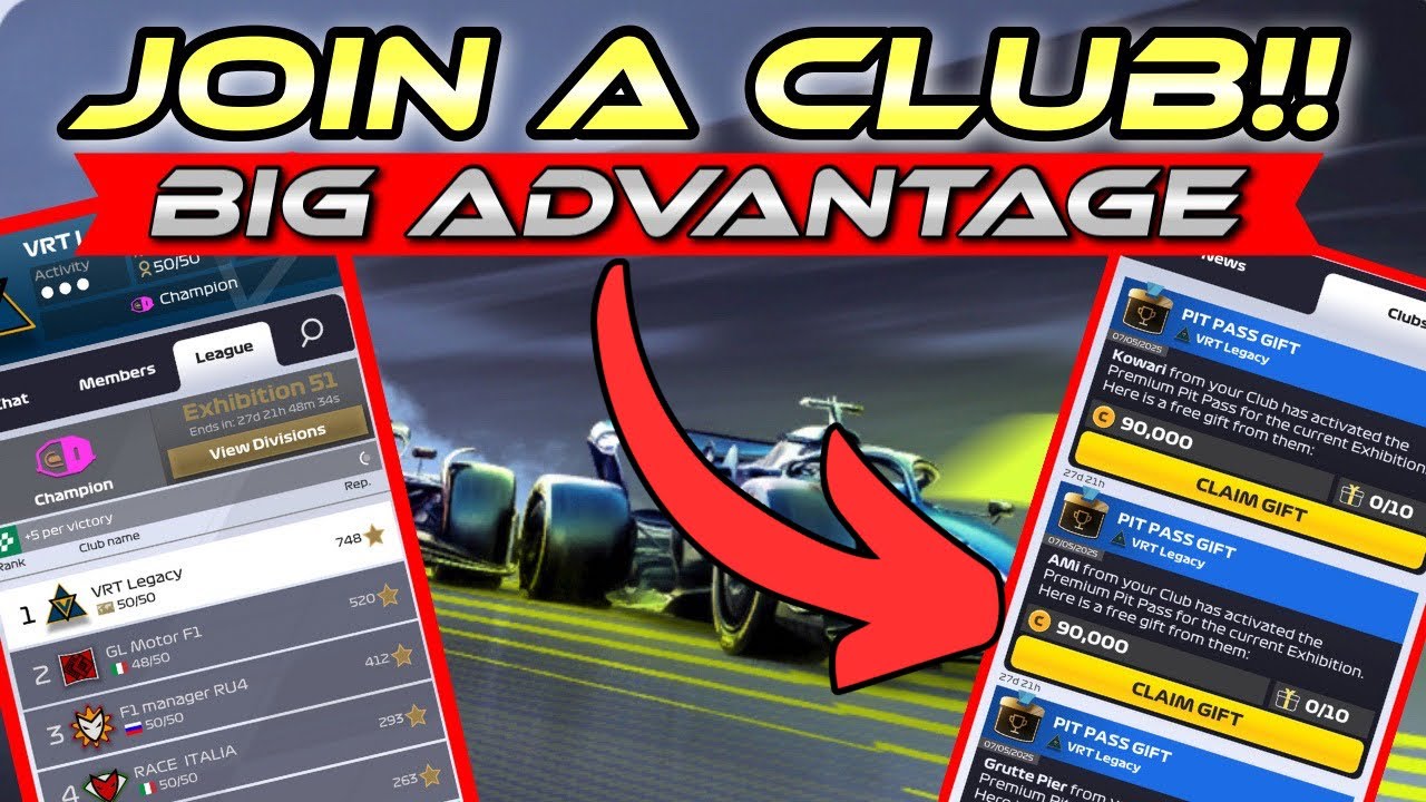 Получите преимущество! ВСТУПАЙТЕ В КЛУБ ПРЯМО СЕЙЧАС! Советы по F1 Clash 2025
