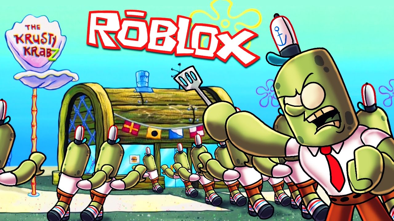 Roblox | ZOMBIE SPONGEBOBS ATTACK KRUSTY KRABS! (Roblox Zombie Apocalypse)
