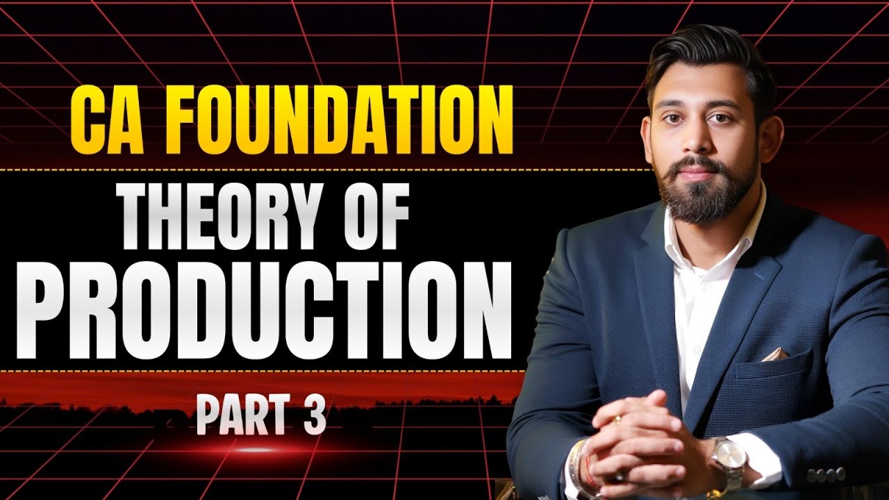 Производство | CA Foundation | Часть 3 | Экономика бизнеса