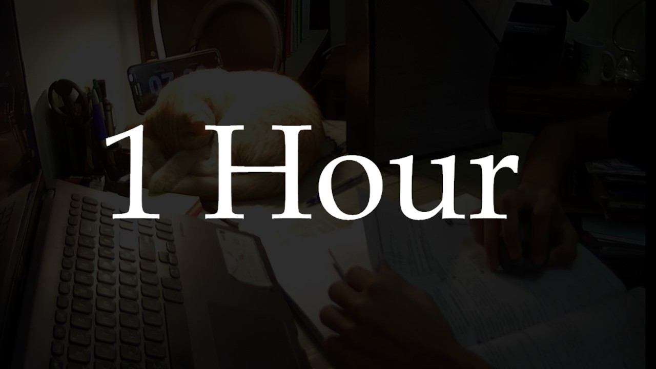 LIVE | 1-Hours Study with Me 📚⛈️| Thunderstorm Sound  (Day Streak - 23)