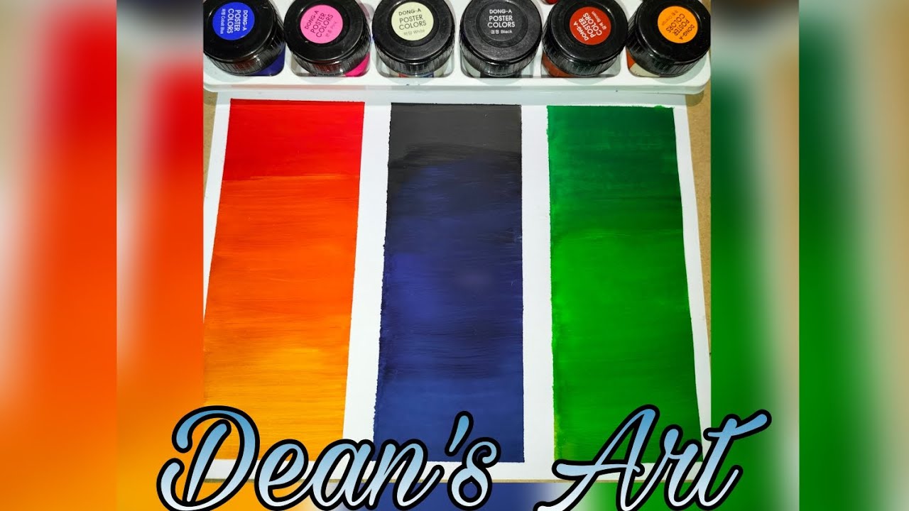 How to Blend Poster Colours | Step by Step | Dean's Art