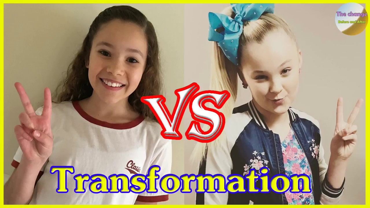 JoJo Siwa vs Sierra Haschak transformation from 1 to 14 years old