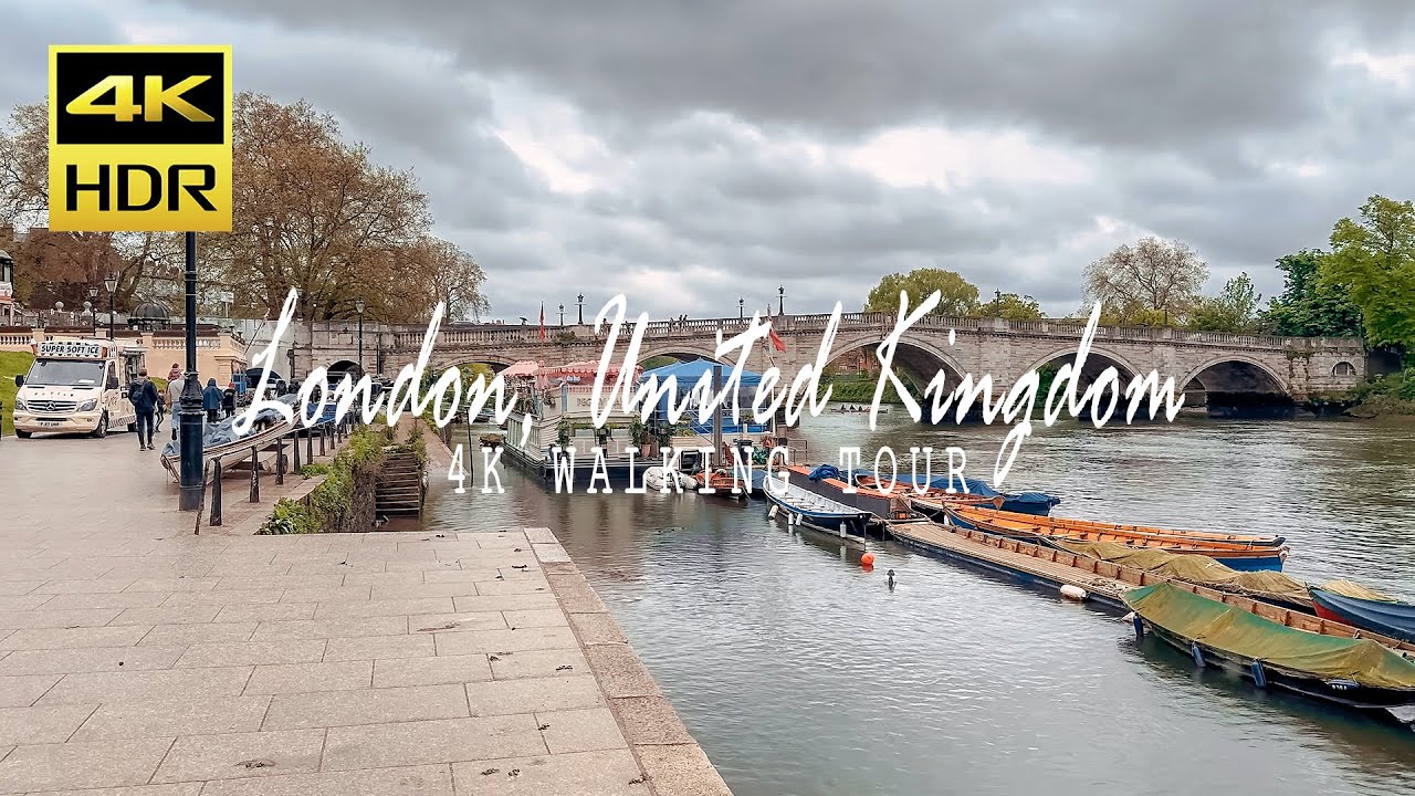 Richmond & East Twickenham Walking Tour 🇬🇧 | Beautiful London Walk in 4K HDR