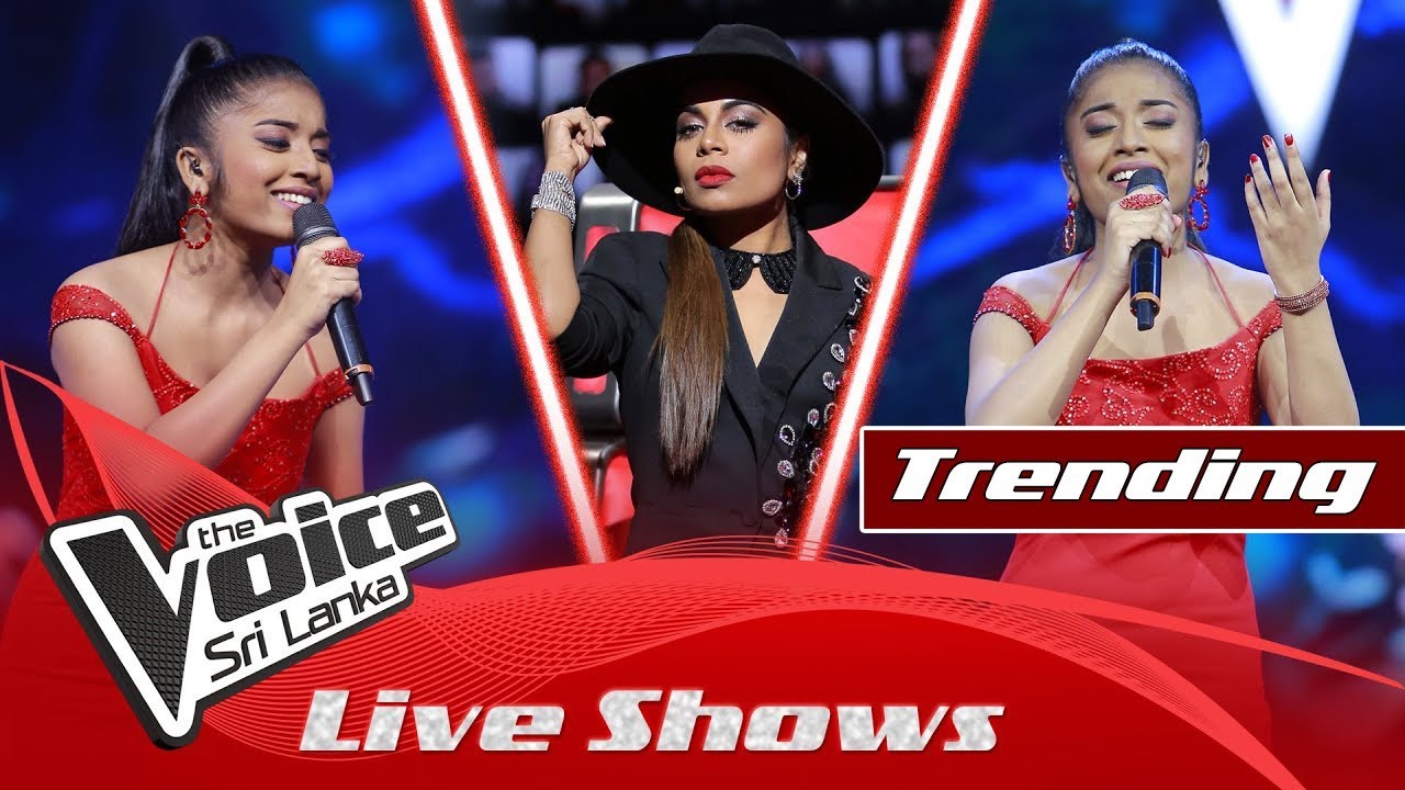 Naveesha Sooriyaarachchi | Pawela Kodu Akase (පාවෙලා කෝඩු ආකාසෙ)  | Live Shows | The Voice Sri Lanka