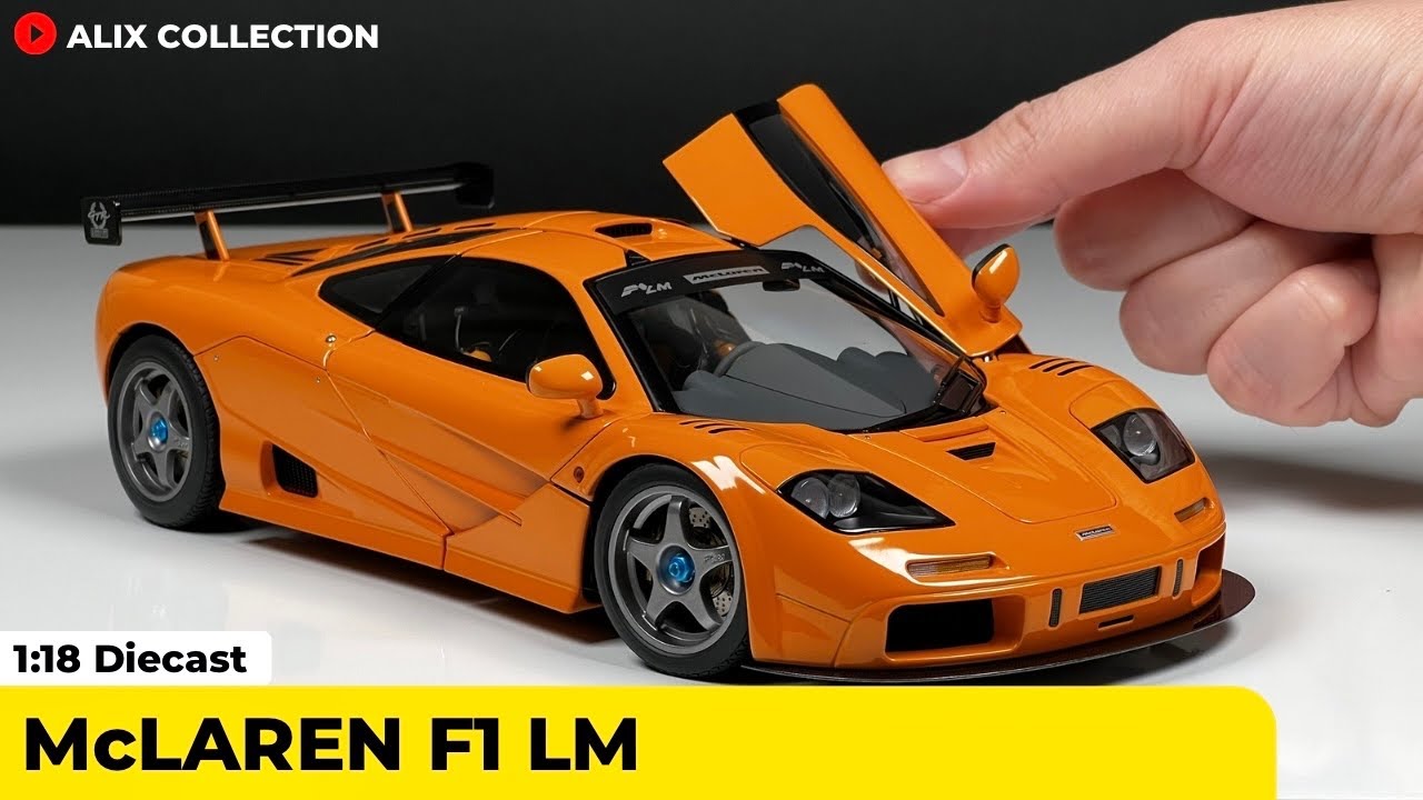 Unboxing of McLaren F1 LM Edition 1:18 Diecast Model Car by AUTOart Signature (4K)