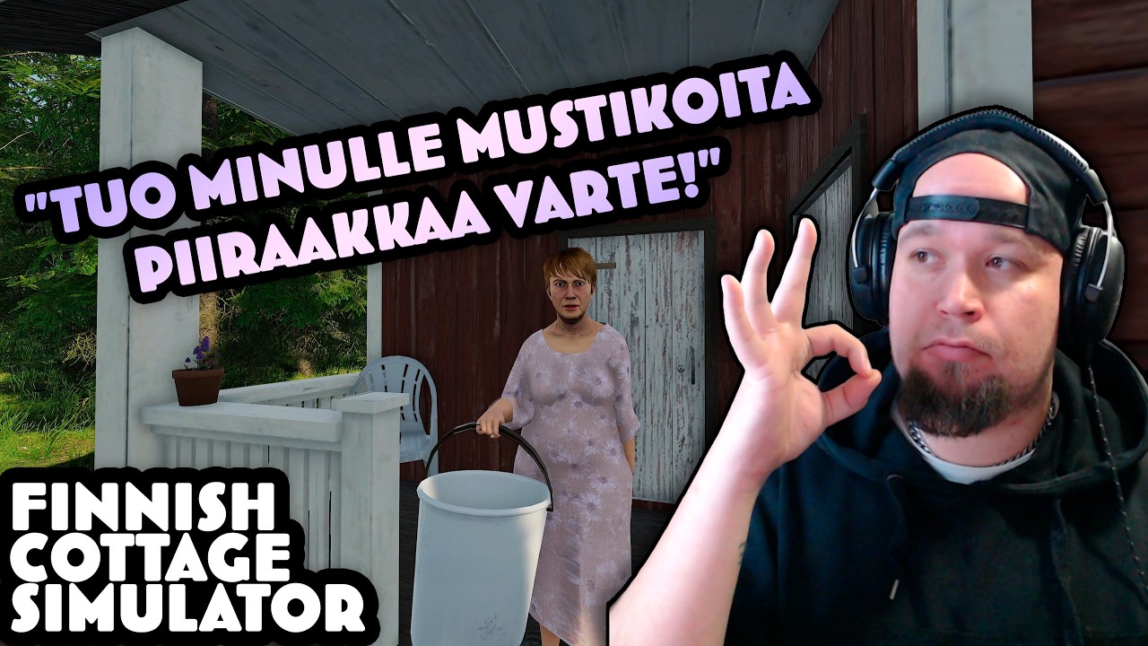 MARJATAN PIIRAKKAAN MUSTIKOITA! (Berry Update)| Finnish Cottage Simulator #46