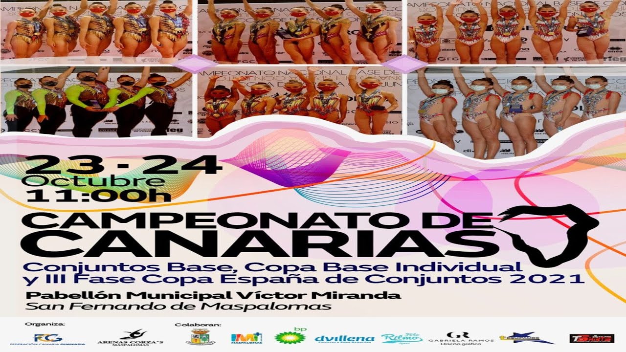 CAMPEONATO DE CANARIAS BASE CONJUNTOS GIMNASIA RITMICA 23-10-2021