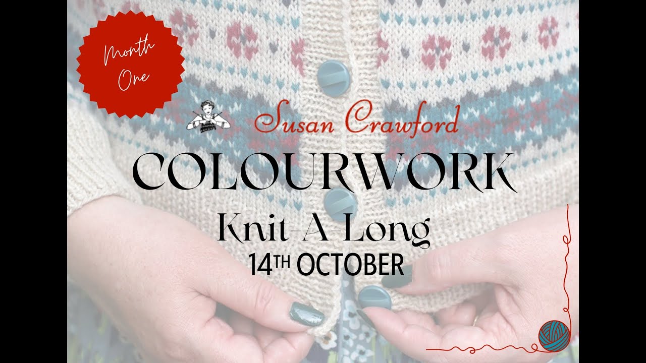 Совместное вязание в технике Colourwork от Сьюзан Кроуфорд, месяц № 1 - октябрь 2024 г.