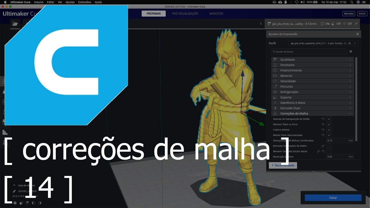 14 - Correções de Malha - Tutorial de Impressão 3D