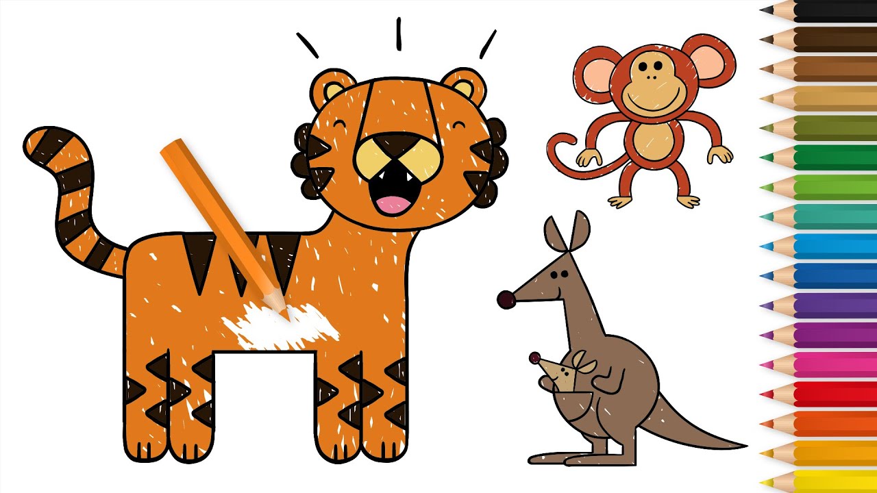 Learn to Draw Wild Animals | Drawing Lessons for Children