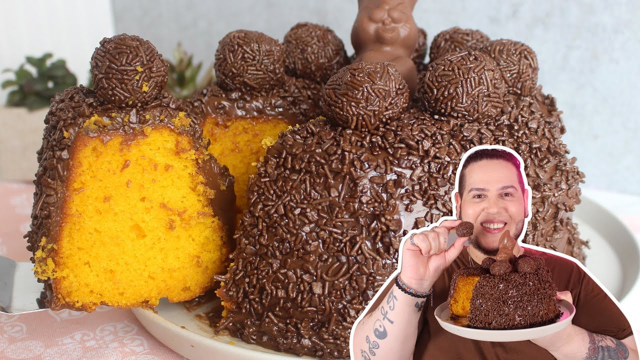 BOLO DE CENOURA DE PÁSCOA - RECEITAS QUE AMO