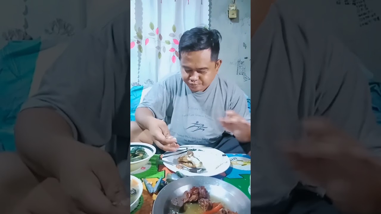 Wow Ang sarap Nan ng I saw ng baboy at tahong with pritong tilapia 