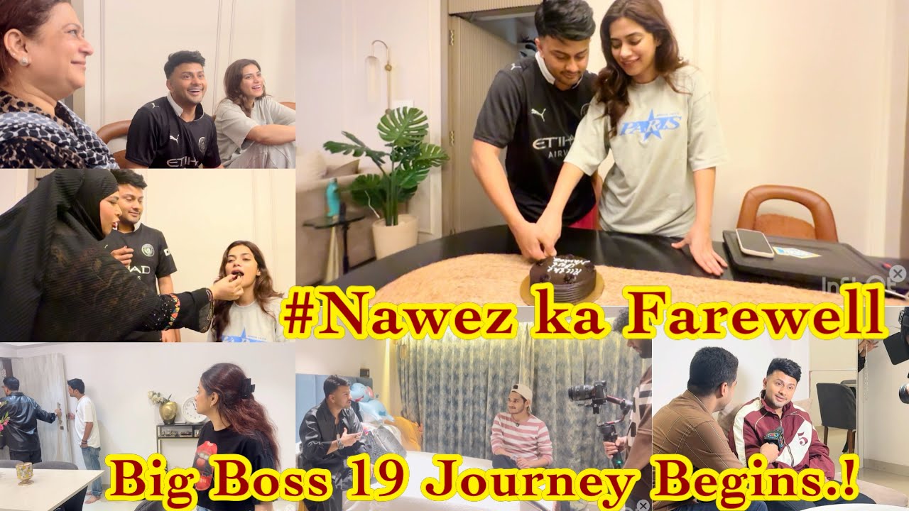 Nawez ka kiye humne Farewell❤️| Back to Back Big Boss related interviews| #bigboss #nawez #family 
