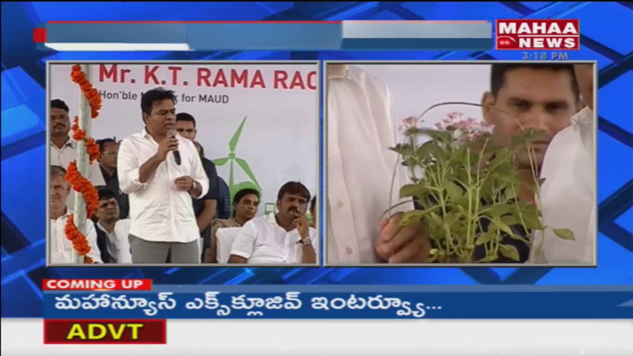 IT Minister KTR at World Environment Day Celebrations in Hyderabad | Mahaa News