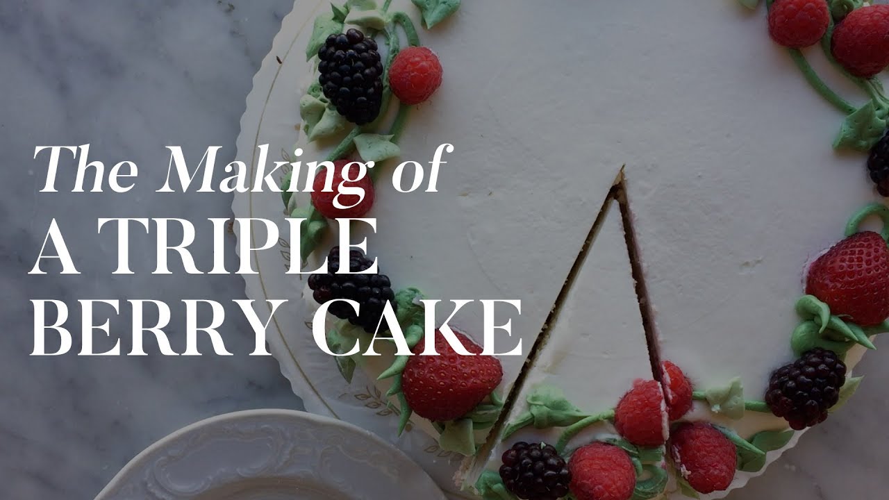The Making Of: Sweet Lady Jane's Triple Berry Cake | The Zoe Report by Rachel Zoe