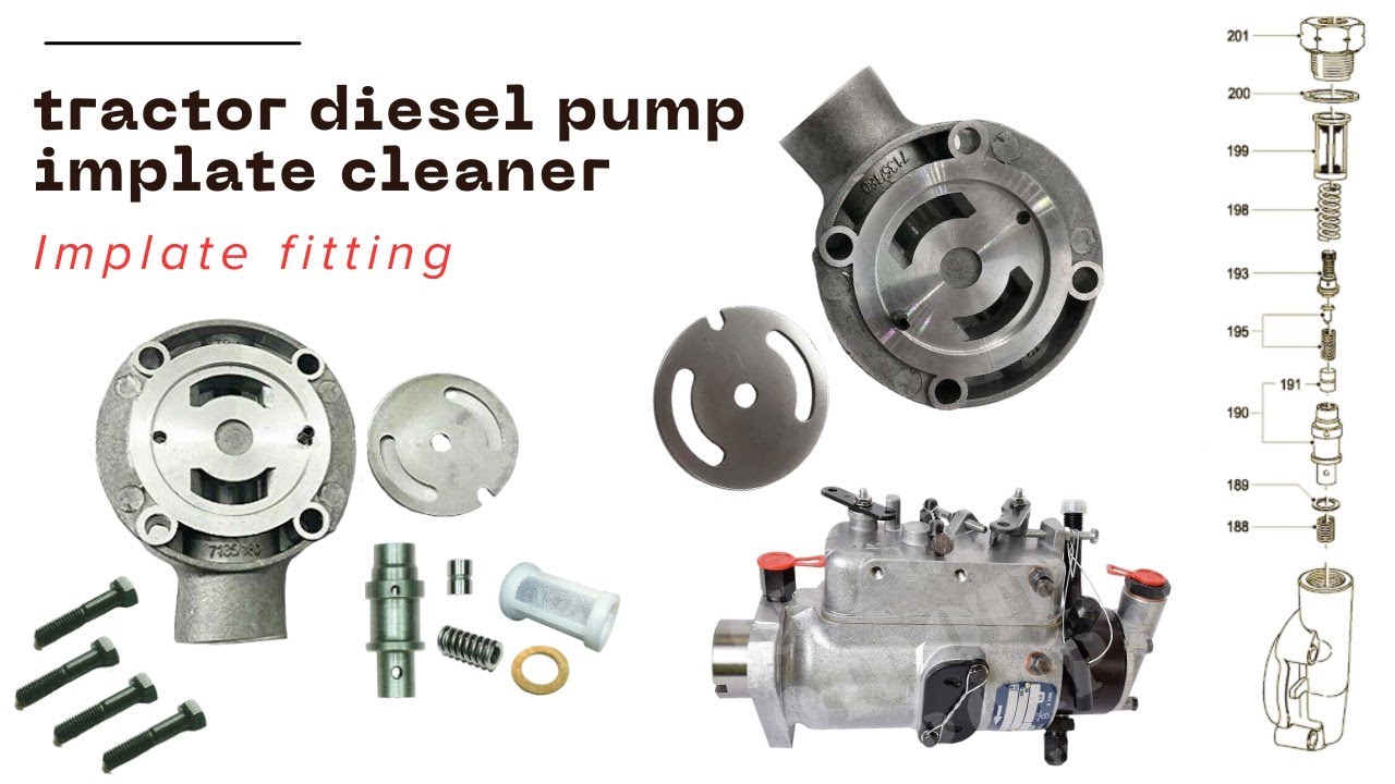 How to Repair a Tractor Diesel Fuel Injection Pump | Tractor diesel Pump Implant Cleaner & Pitting 