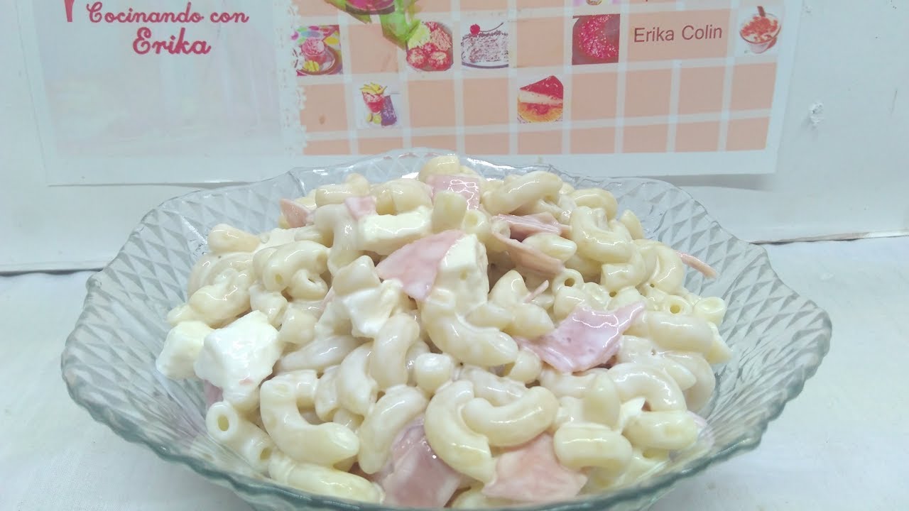 ENSALADA DE CODITO EN FRIO PARA FIESTAS O NEGOCIO
