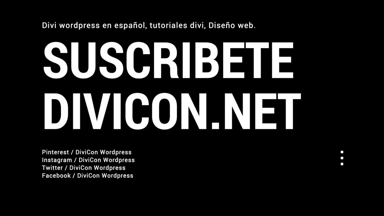 Divi wordpress 👉 Presentacion Divicon para nuevos miembros  #DiviConwordpress 👍