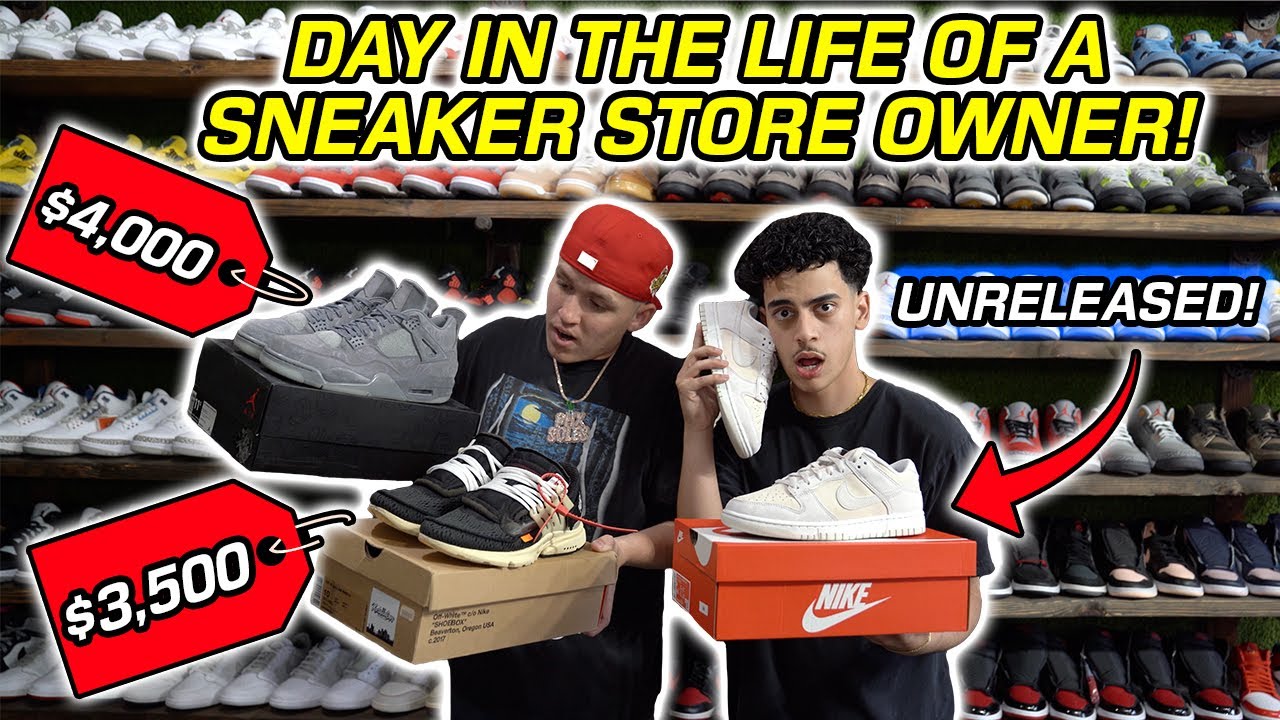 A DAY IN THE LIFE OF A SNEAKER STORE OWNER & RESELLER! *We picked up some grails & unreleased pairs*