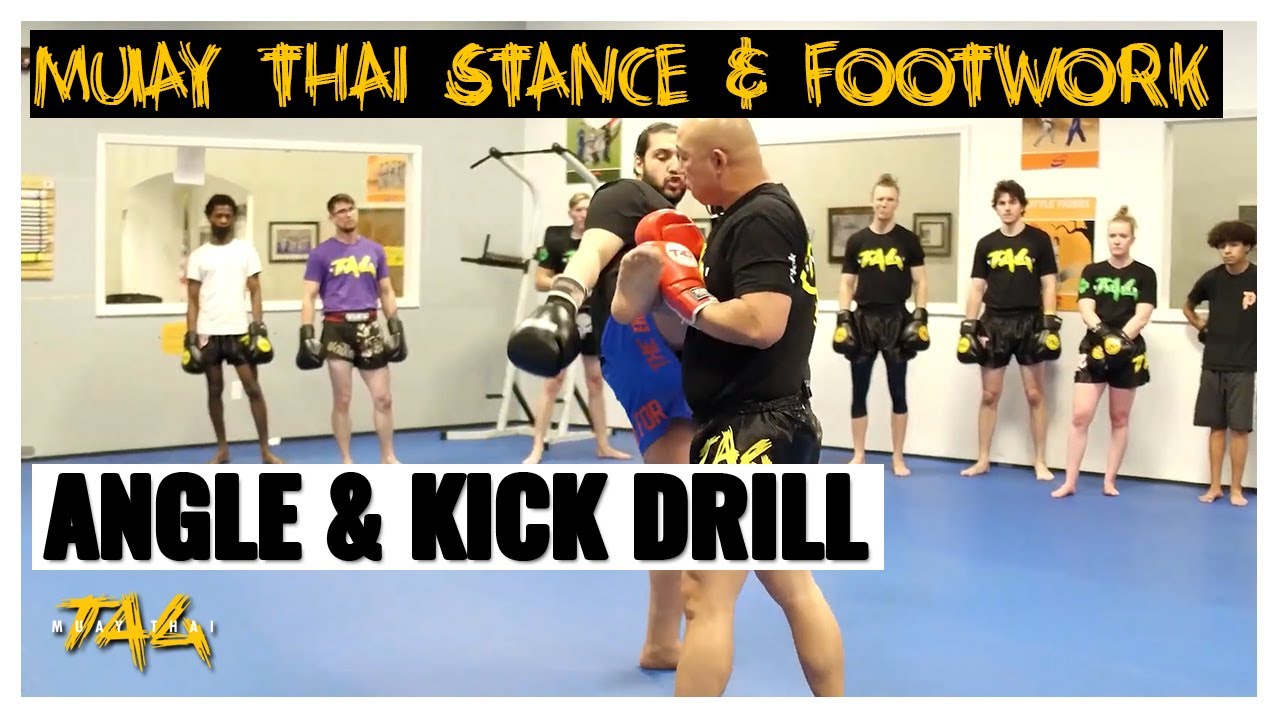 MUAY THAI Stance & Footwork: ANGLE & KICK Drill