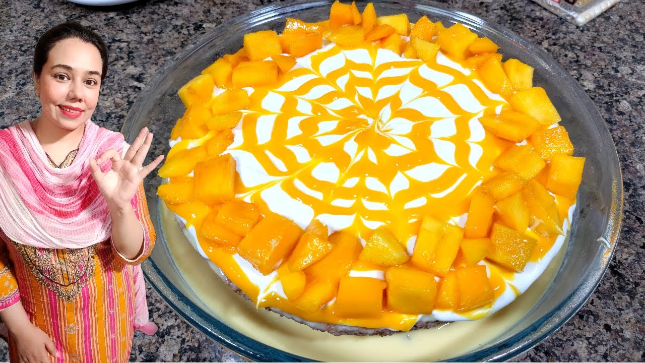 Easy Mango Milk Cake Recipe By Tasty Food With Maria | Mango Tres Leches Cake