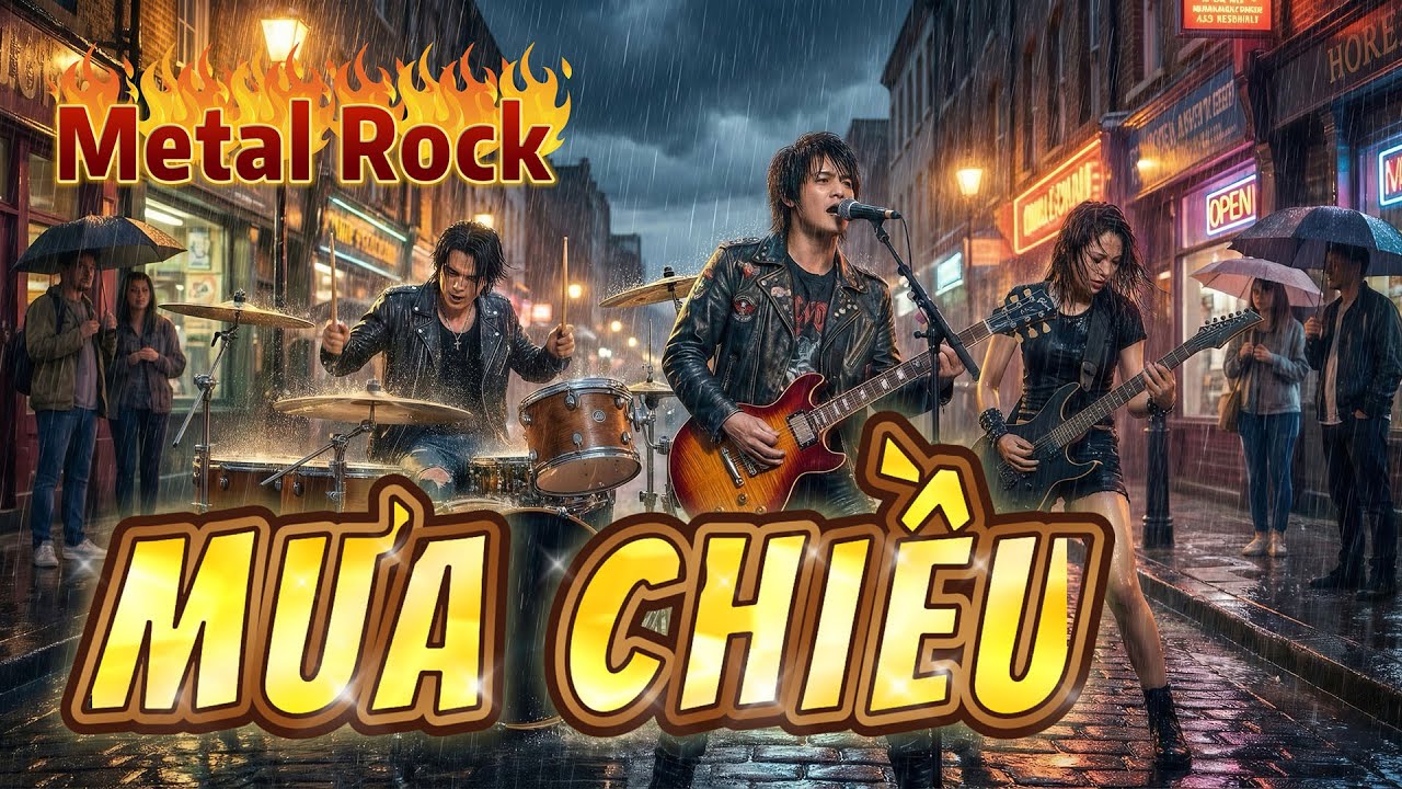 Mưa chiều | Metal Rock | AI Music Video | Hoàng IT
