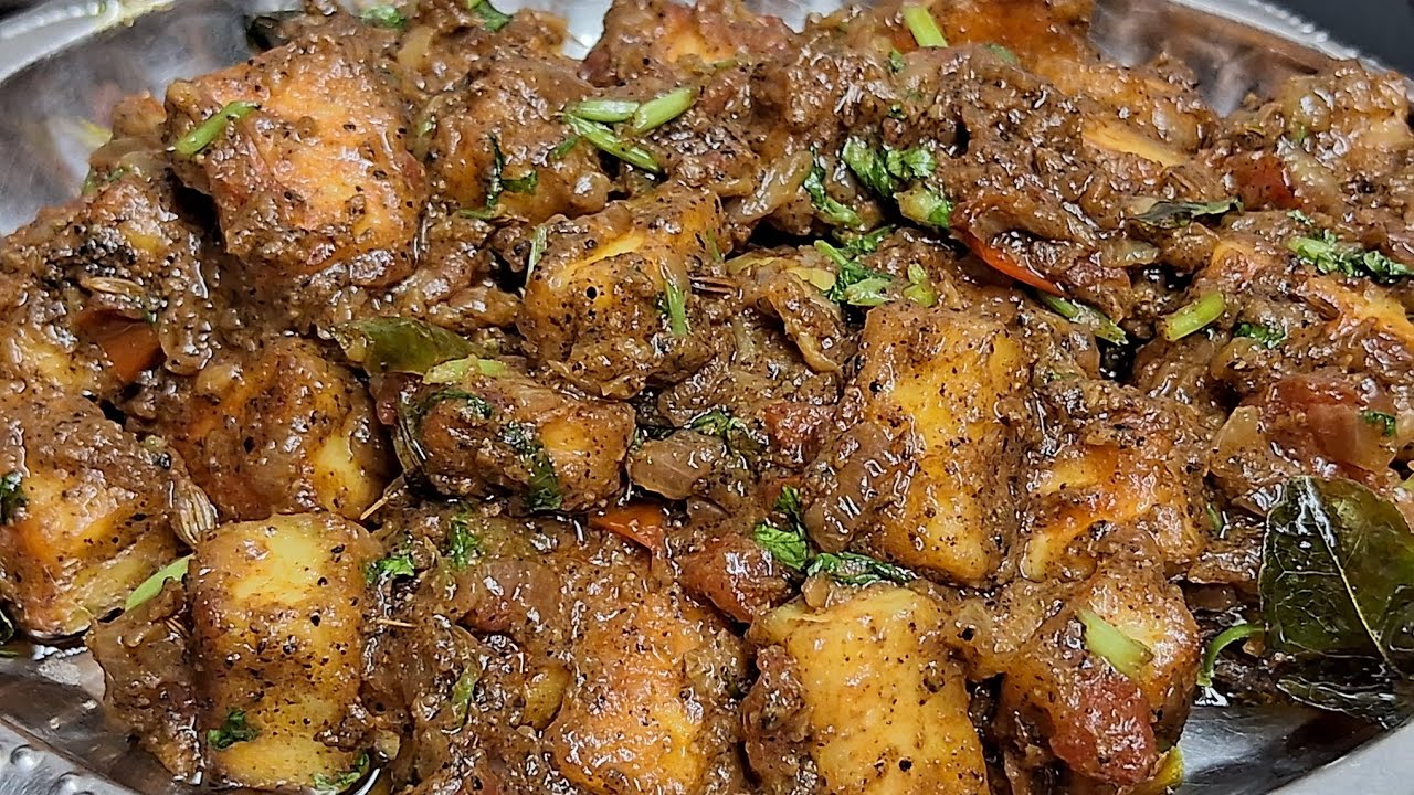 பன்னீர் மிளகு மசாலா இப்படி ஒரு முறை செஞ்சு குடுங்க கொஞ்சம் கூட  மிச்சம் ஆகாது👌/Panner Pepper Masala