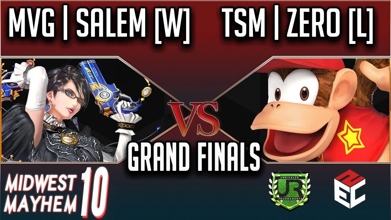 Midwest Mayhem 10 GRAND FINALS - MVG | Salem [W] (Bayonetta) vs TSM | ZeRo [L] (Diddy Kong)