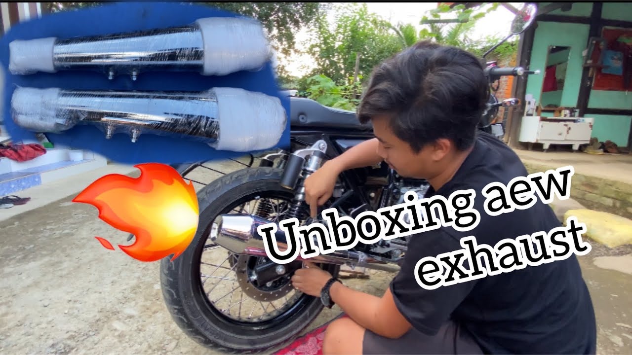Continental gt650 Aew 101 exhaust unboxing || fitting and sound test ||🔥