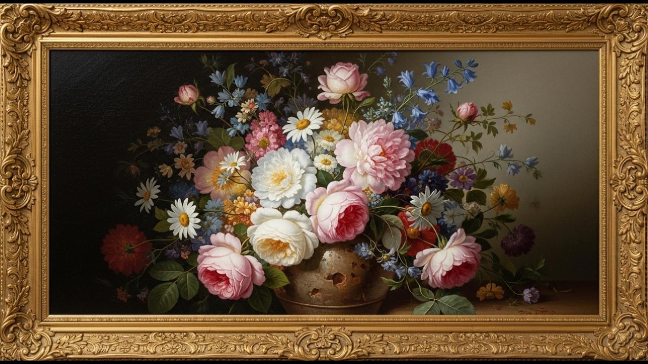 The Most Beautiful Floral Painting You’ll See Today Classic Art in 4K