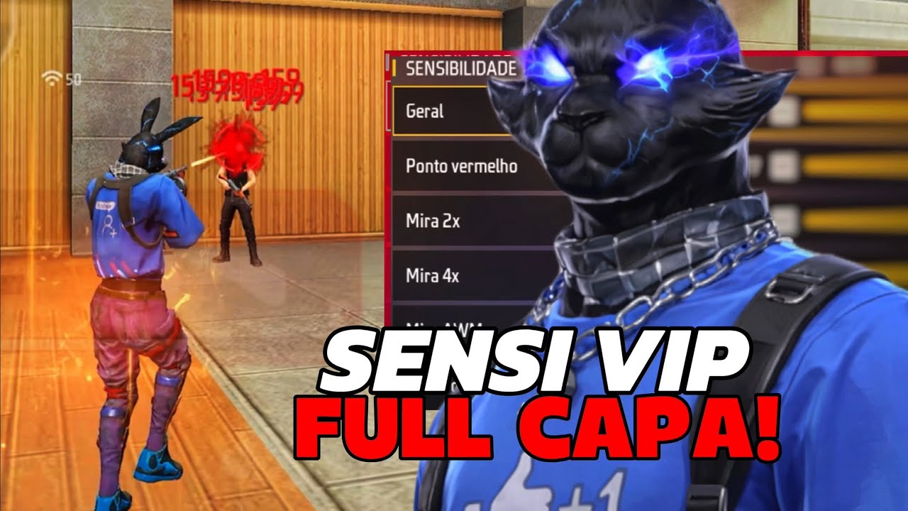 SENSI VIP XITADA 2026 NOVA ATUALIZAÇÃO Com e sem DPI Para dar FULL VERMELHO!! Free Fire - K7 FF