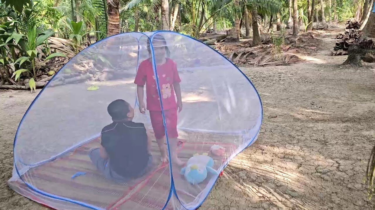 🏕️🏕 Cậu 3 rủ 2 anh em Muội cắm trại ngoài vườn 💖 Xí Mụi Food Tập 919