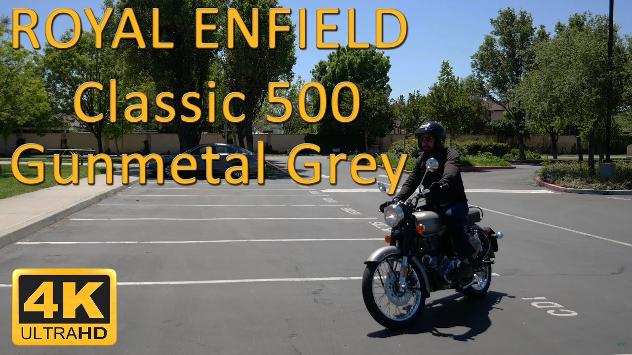 ROYAL ENFIELD Classic 500 Gunmetal Grey || Panasonic Lumix G85/G80 4k