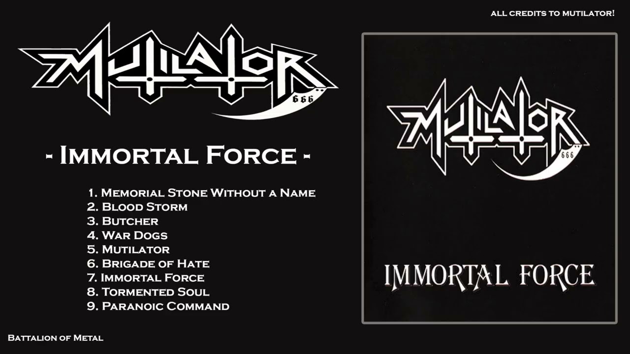 MUTILATOR - Immortal Force (FULL ALBUM) Brazil