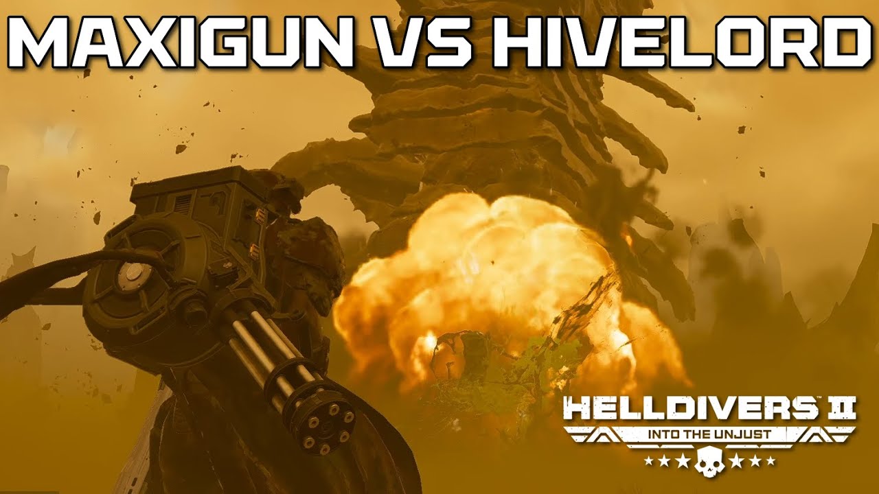 MAXIGUN SHREDS HIVELORDS | Helldivers 2