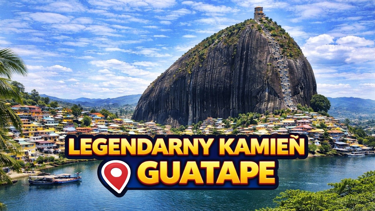 Guatap&eacute; i El Pe&ntilde;ol 🇨🇴 Najbardziej kolorowe miasto na świecie! Ile zajmuje wejście na słynną skałę?