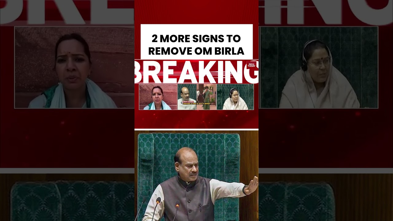 #congress Submits Speaker Removal Notice With 119 Signatures to #loksabha Secretary General