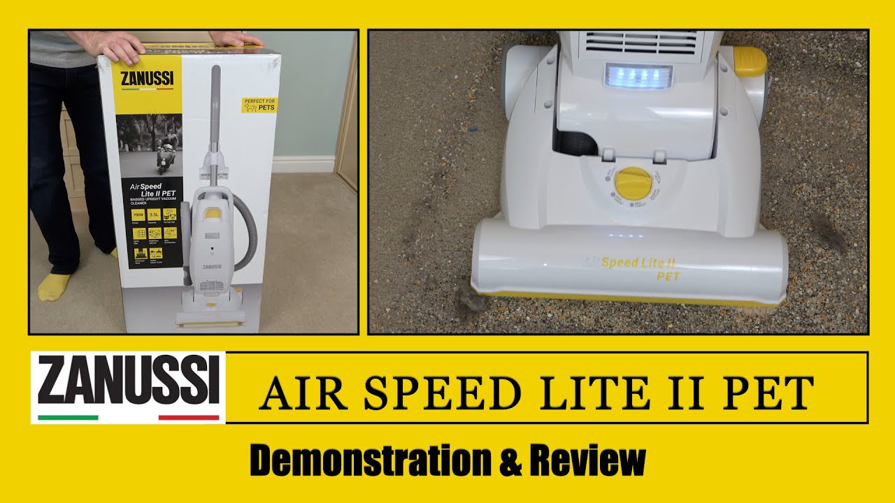 Zanuusi AirSpeed Lite II Pet Bagged Upright Vacuum Demonstration