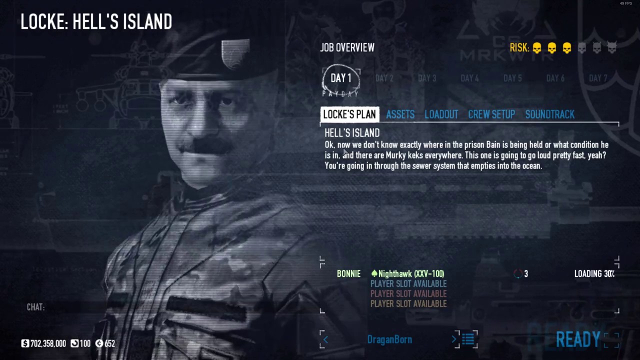 Rescuing BAIN! ( Payday 2 Hell's Island)