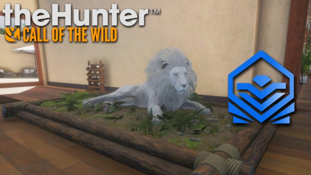 JE FARM LE LION LEGENDAIRE ALBINOS (The Hunter Call Of The Wild)