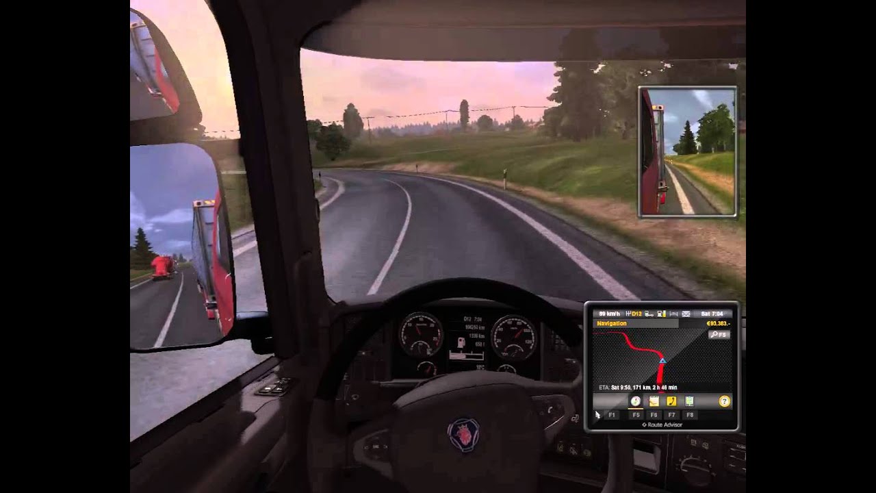 High speed truck accident driver view - Euro Truck Simulator 2