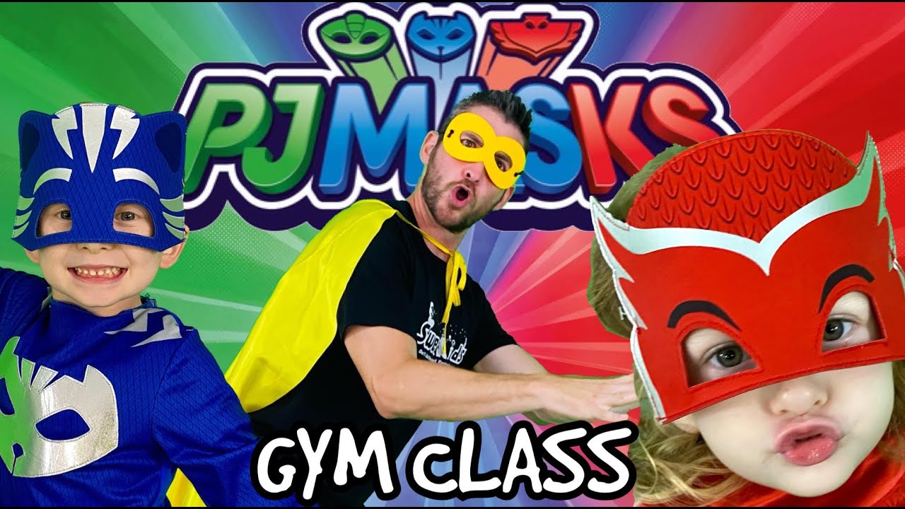 Kids Workout! PJ MASKS Gym Class! The BEST & AMAZING Fitness & P.E. Adventure!