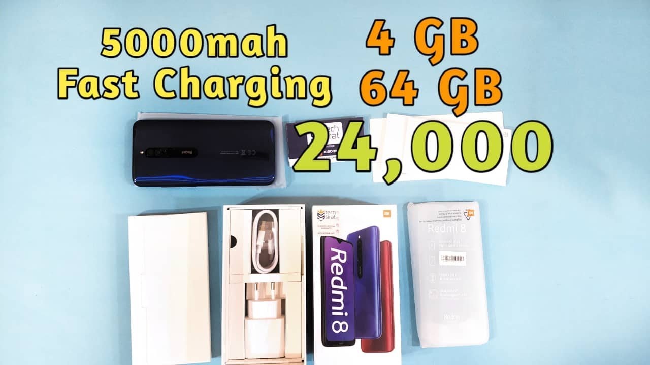 Xiaomi redmi 8 Unboxing & First Look | 5000mah | 4GB 64GB Mid range Killer