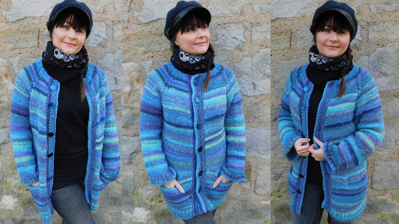 🍁 Basic Raglan Cardigan stricken 🍁 EINFACH 🍁 must have