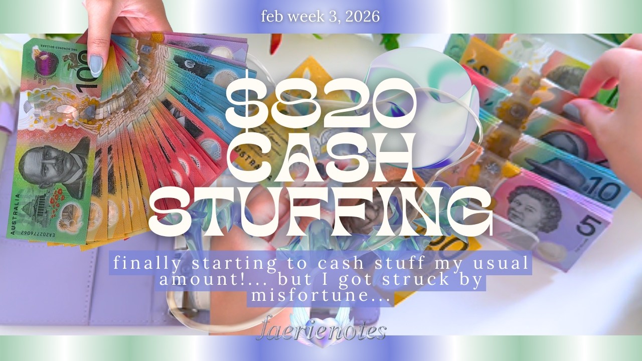 Cash Stuffing $820💸🎀 | FEB 3  | Savings Challenge, Sinking Funds, Australian Zero Based Budget