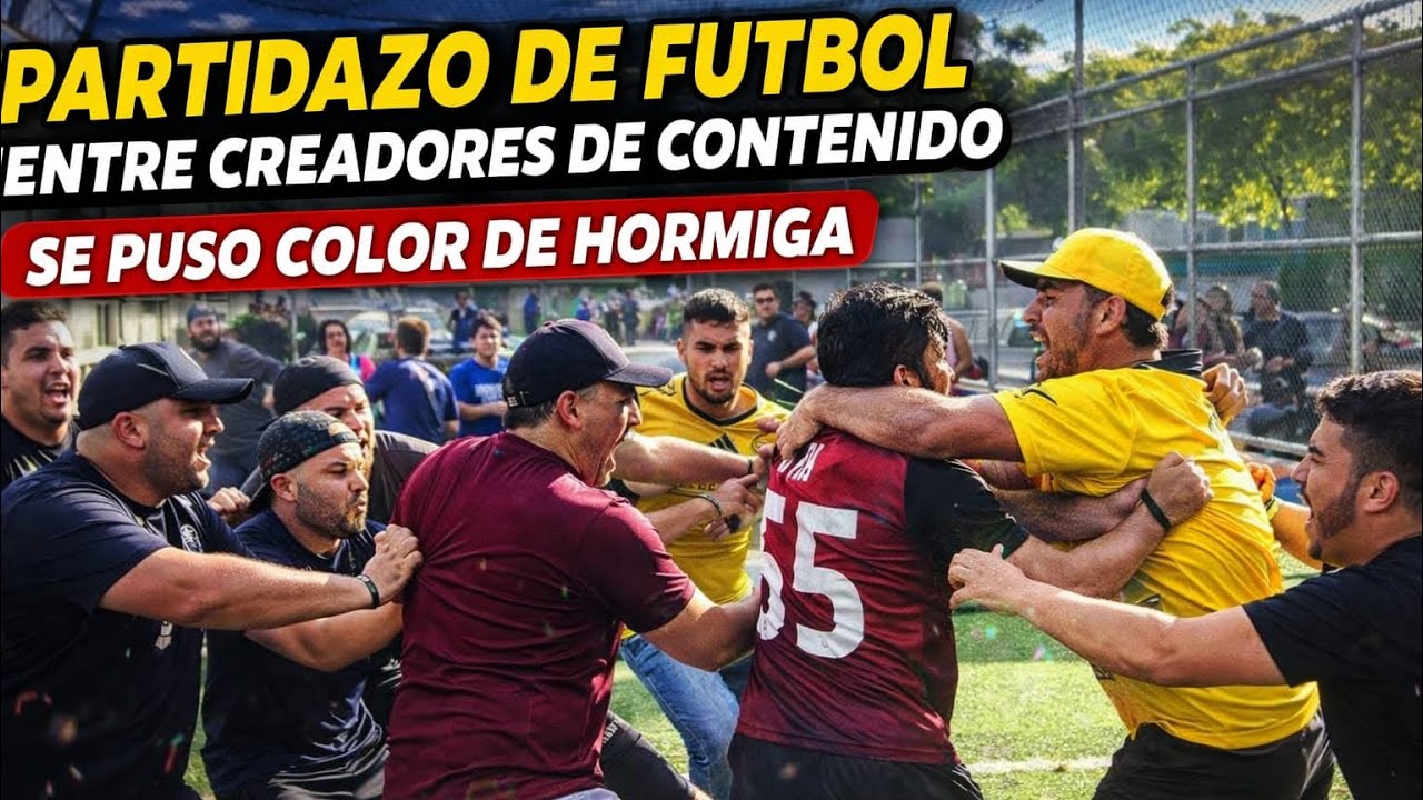 😱😵😱 SE PRENDIÓ TODO EN LA CANCHA DE FUTBOL CREADORES DE CONTENIDOS 