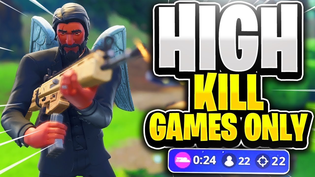 HIGH KILL GAMES ONLY! 22 Kill Game (Fortnite Battle Royale)