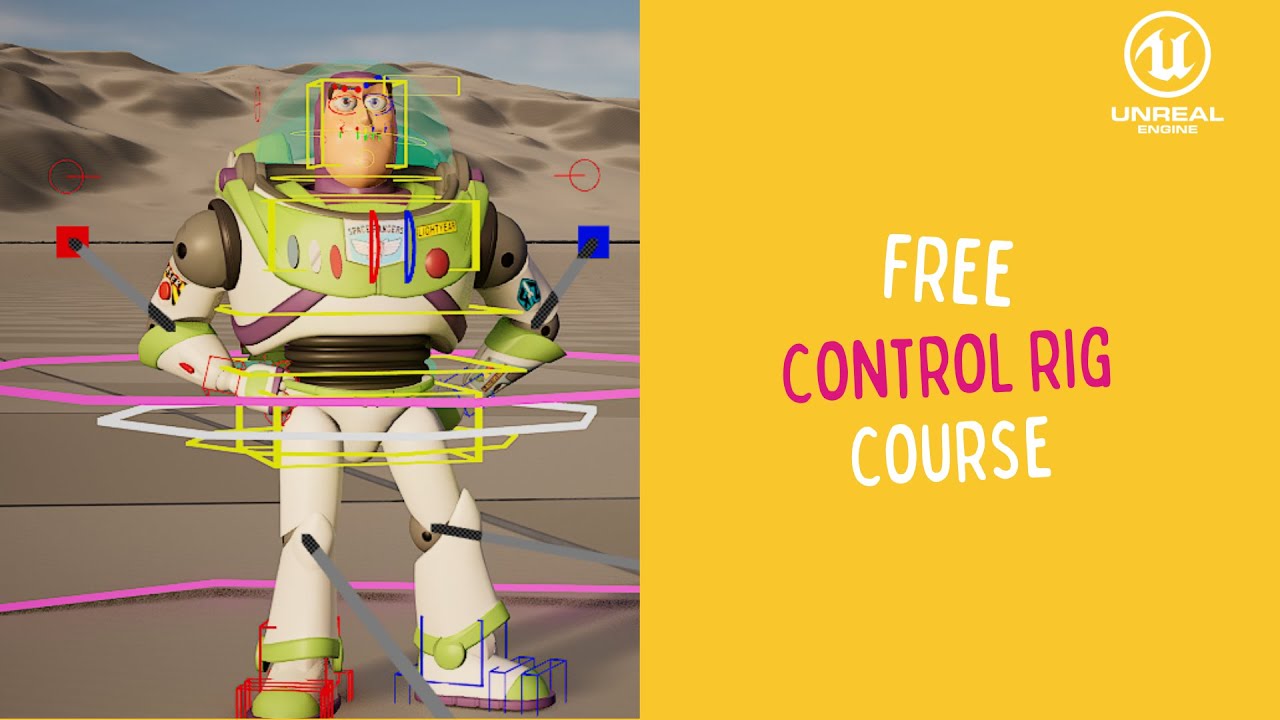 Rig and animate in Unreal 5.0 Free Course Lesson 2.4 - Space Switching